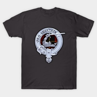 Clan Wallace Crest & Tartan T-Shirt